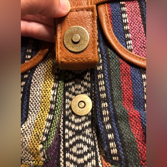 Boho crossbody handbag southwest coogie style multi print/color - Picture 6 of 16